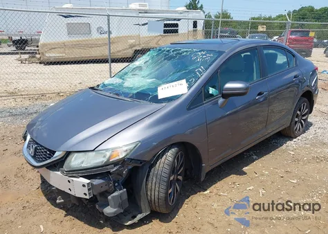 2015 Honda Civic Ex-L z USA, uszkodzony, nr VIN 2HGFB2F93FH506577